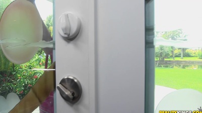 A sexy eighteen-year-old redhead congested by eradicate